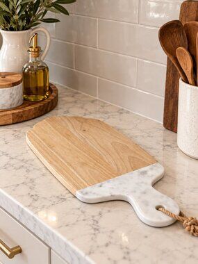 Threshold Marble & Wood Cheese Board-NWOT